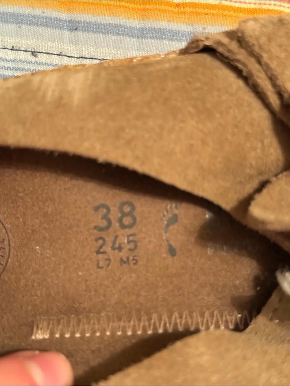 Birkenstock Tan Suede Clog-Style Sandal